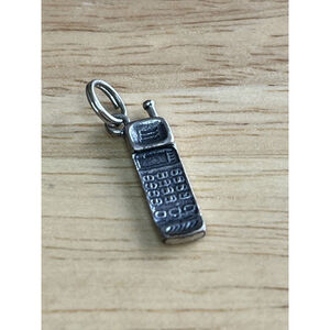 Sterling Silver Cell Phone Charm 925